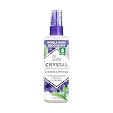 Crystal Essence Mineral Deodorant Body Spray Lavendar & White Tea, All Over Body Deodorant, 4 oz