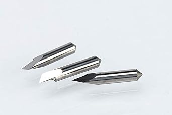 IOLINE Cutter Blade Plotter Vinyl Cutter Cutting Plotter 5PC Cutter 30/45/60 Degree Tungsten Blade Color: 1pc, Size: Degree 45 X 5