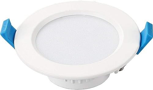WaiDXn WDX- Robusta Lampada da Pannello da Incasso Bianca Commerciale Moderna antiriflesso High Ra Corridoio Faretto da Incasso Mercato Soggiorno Riflettore(Warm Light,9W)