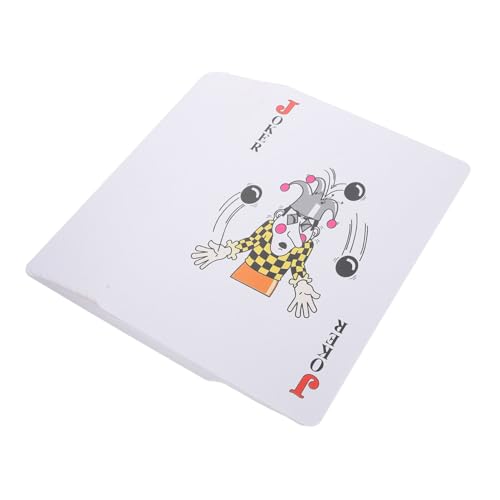 ibasenice Riesige Spielkarten Satz Großformat Große Pokerkarten Aus Beschichtetem Papier Party Requisiten Für Reisen Und Familienspiele