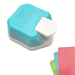 ANNIKEEY 3 in 1 Paper Corner Cutter/ Rounder, Punches for Crafts, DIY Hole Puncher, Photo Card Making and Scrapbooking (Green)