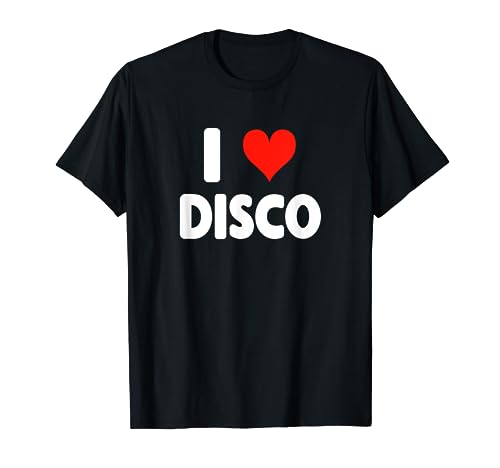 Photo de I Love Disco - Coeur Mignon Danseur Danse Studio T-Shirt