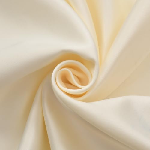 Image of KALIYO Off White Blackout Pinch Pleat Curtains for Living Room & Bedroom | Room Darkening Curtains | Pinch Pleat Header| Noise Reducing | 5 FT | Pack of 1