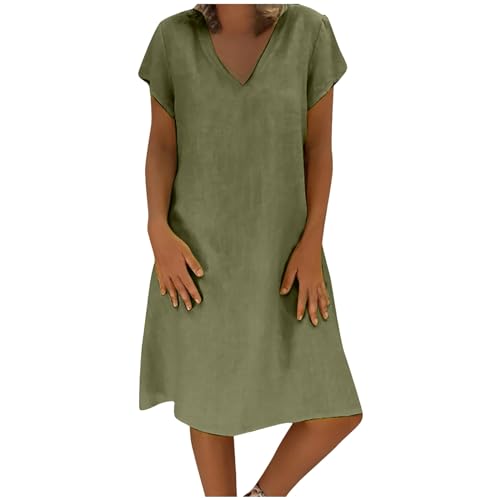 Vestido Mujer Verano Vestidos 2026 Midi De Primavera Women Summer Dresses Talla Grande Casual Boho Ladies Falda Sin Mangas Corte A Vestidos Playeros Casual Naranja L