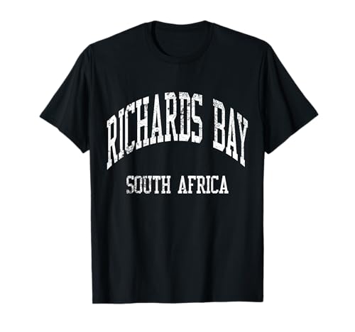 Photo de Richards Bay South Africa Retro années 70 College Sports Style T-Shirt