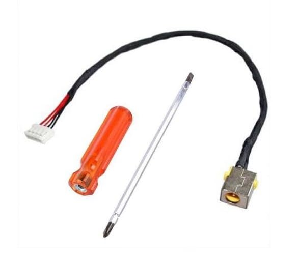 Image of Laptop DC Power Jack for Acer Aspire Aspire E5-575-5493, E5-523, E5-553, E5-575, F5-573, E5-575G Series Comes (Screwdriver kit)