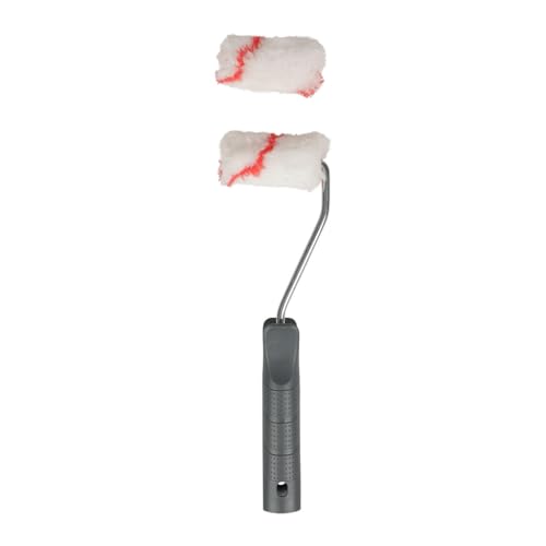 COGEX - Rouleau, rouleau peinture - Mini rouleau peinture 60mm - 2 manchons de 60mm - Manche en plastique 100% recyclé - Pour meubles et petites surfaces -...