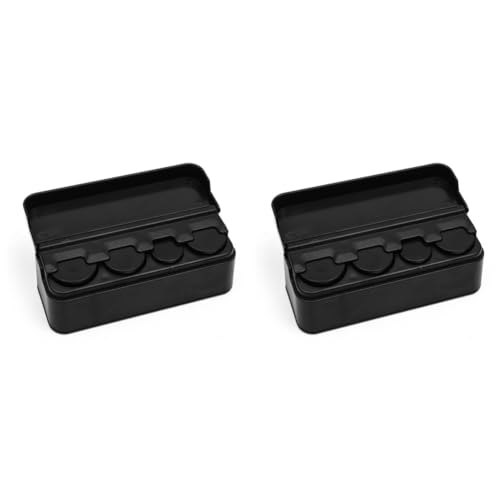 Set 2 cajas plásticas para monedas para carro miniatura 1