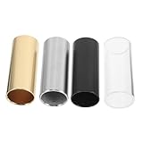 Supvox 4stücke Gitarrenzubehör Slides Gitarrenfingerschutz Metall-slides Für Akustikgitarre Für Kleine Finger Zubehör Gitarre Für Gitarre
