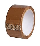 BIGtec 1 Rolle Paketklebeband Klebeband Packband Paketband Verpackungsband Kartonband Standard 66m lang 48mm breit braun Verpackungsmaterial für Pakete und Karton