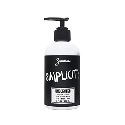 Zandra Gentle Vegan Body Wash- Bath/Body/Hair - Mild and Refreshing