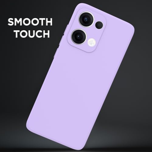 Image of Outlouders Back Cover for Oppo Reno 13 5G | Camera Protection | Durable Soft Matte Silicone Bumper Case (Purple)