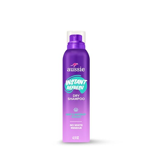 Aussie Instant Refresh Dry Shampoo Original Clean Talc-Free Butane-Free for Straight Wavy and Curly Hair 4.9oz