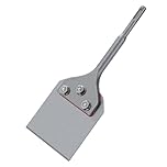 TOPWAY 4-Inch SDS-Plus Floor Scraper Chisel (265x100mm) for Removal of Tiles, Floor Adhesive, Carpets, Linoleum, Plywood, and Wall Surfaces