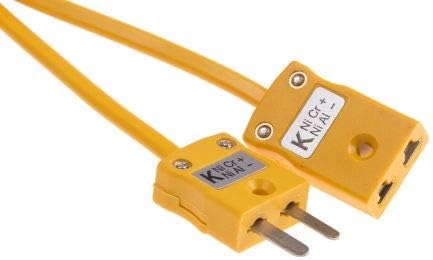 RS Pro Plug & Socket 5m Male - Female Cable for use with K Type ...