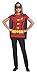 Rubies DC Teen Titans: Robin Costume T-Shirt With Cape And Eye Mask for Adults, Women's XL