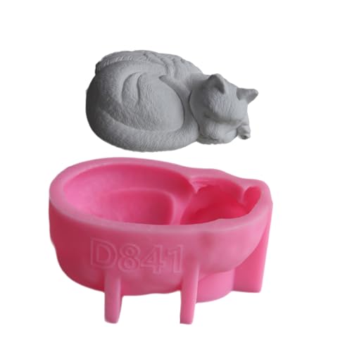Moldes de resina conmemorativos para mascotas, adecuados para conservar cenizas y pelo con figuras de perros y gatos en varios tamaños, molde de decoración de jardín