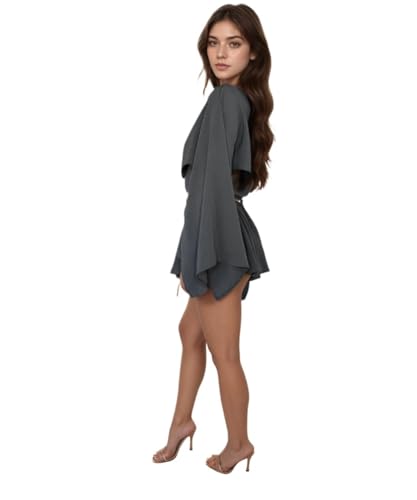 VCM Boho Sets Women 2 Piece Outfits Bikini Coverup Off Shoulder Crop Top Shorts Summer Beachwear Womens Loungewear Set4