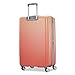 American Tourister Moonlight Hardside Expandable Luggage with Spinner Wheels, Ombre Peach, Large Checked Suitcase 28-Inch