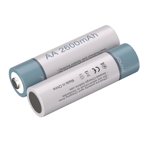 2 Pack de pilas recargables AA 2600mAh NiMH 1.2v miniatura 2