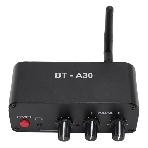 Bluetooth Phono Plattenspieler Vorverstärker, small elektronischer Audio Stereo Phonograph Vorverstärker mit Separatem 12 V Gleichstrom Netzteil, Eingangsausgang,