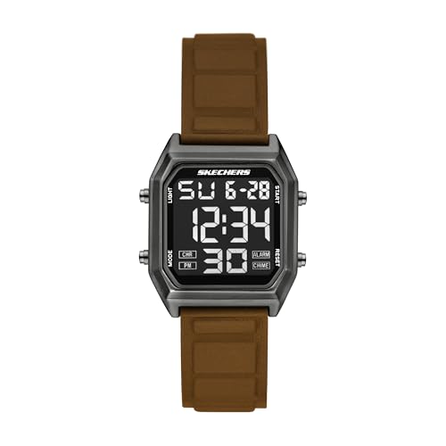 Skechers Ridgeley SR5300 montre numérique marron foncé idéale pour le sport et le bureau