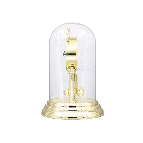 SEIKO 9 Inch Anniversary Mantel Clock with Glass Dome & Rotating