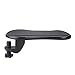 Katewolf Rotating Computer Arm Rest Pad, Ergonomic Adjustable PC Wrist Rest Extender, Arm Rest Support for Desk and Chair, Universal Clamp-on Sturdy Mouse Arm Rest, Reduce Occupational Chronic