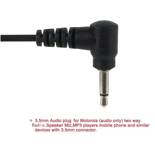 Retevis 3.5mm Ohrhörer Schallschlauch, In-Ear-Kopfhörer Headset, Ohrhörer Kompatibel mit B63S RT622P Kenwood ICOM Funkgerät, MP3 Universal(2 Stück)