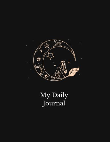 My Daily Journal: Black Minimalist Daily Journey - Daily Dated Notebook for Mindfulness, Reflection & Positive Thinking Tool | Life Planner Log Book | Unique Gifts for Men & Women
