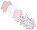 TupTam Unisex Baby Langarm Wickelshirt 5er Set, Farbe: Mädchen 6, Größe: 50