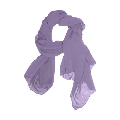 ALAZA Fashion Lightweight Plain Lavender Chiffon Silk Long Scarf Shawl Wrap