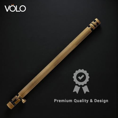 Image of VOLO Aluminium Tower Bolt with Stainless Steel Rod - Heavy Duty Door & Window Latch for Home and Office | Main Door Tower Bolt | Kundi /Chitakini | Pack of 2 Pieces (Antique Brass, 18 Inch)