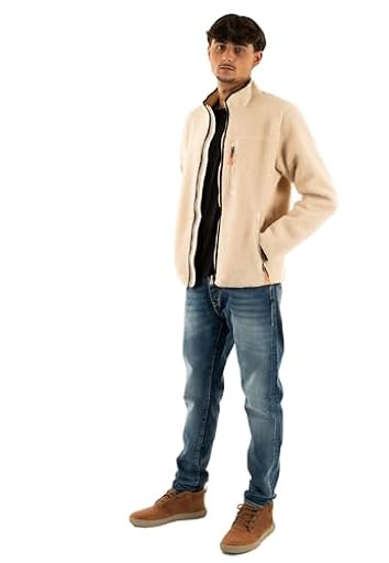 Superdry Chaqueta de forro polar para hombre con cremallera completa, Avena Beige, XXL | Ya disponible en tu tienda friki favorita! En mundofriki.es!
