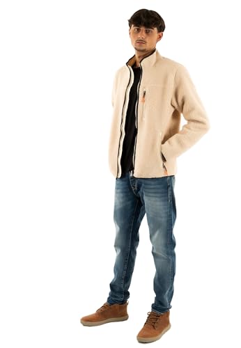 Superdry Chaqueta de forro polar para hombre con cremallera