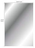 Q-BICS Huge Flexible Mirror Sheets 23.9' X 35.9' inch Soft Non Glass Cut to Size Craft Plastic 1...