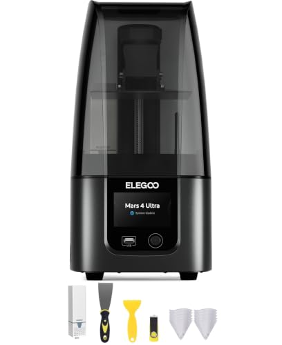 ELEGOO Mars 4 Ultra 9K Desktop Resin 3D Printer with Tool Kit, 7-Inch LCD
