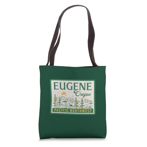 Eugene Oregon Rugged Landscape PNW Travel Vintage Tote Bag