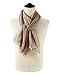 GERINLY Earth Tone Man Scarfs, Lightweight Travel Scarves with Tassel, Two Tones Wraps Shawl Fashion
