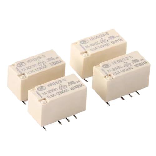 Relais de signal petit format HFD3 12V micro-commutateur bistable CMS 8 broches x5