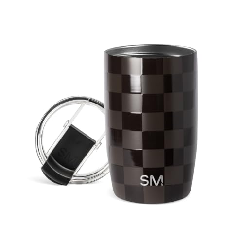 Simple Modern Travel Coffee Mug with Lid | 12oz | Checkered