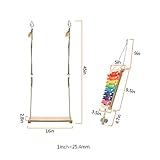 Uqezagpa 2 Pcs Chicken Suspensible Xylophone With 8 Metal Keys Swing Stand Perch For Poultry Run Rooster Hens Chicks Pet Parrots Macaw Entertainment Stress Relief - Image 9