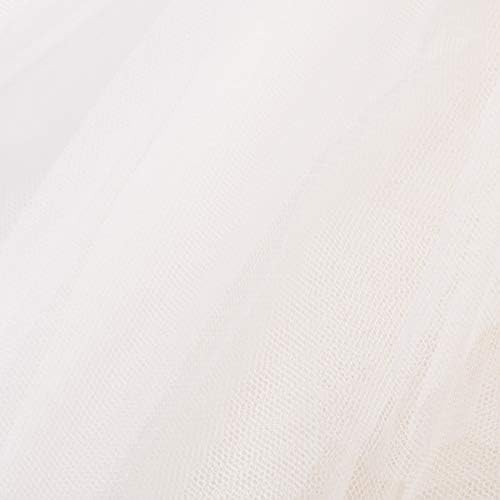 LYSINK Damen Tüllrock Mit Unregelmäßigem Saum | 3-lagiger Netzrock | Elastische Taillenband