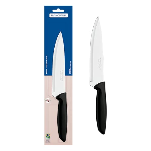 Tramontina Cuchillo Chef en Acero Inoxidable y Mango de Polipropileno Plenus 18 cm