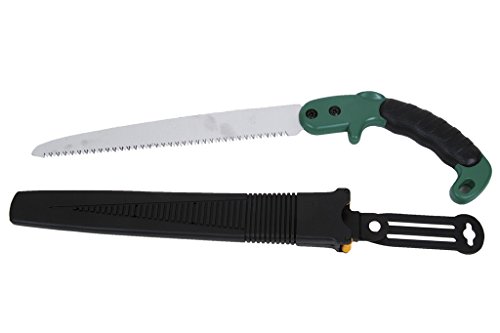 Cofan Sierra de poda plegable manual portátil con hoja de 170 mm | Empuñadura ergonómica y antideslizante con dispositivo de bloqueo en la hoja | Uso profesional para agricultura y jardinería