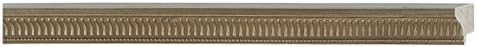 CountryArtHouse Picture Frame Moulding (Wood) 100ft bundle - Traditional Pewter Finish - 1" width - 7/16" rabbet depth