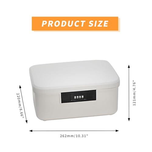 Bac de rangement verrouillable Saim 9 L blanc pour documents sécurisés - 3