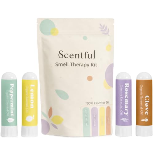 Scentful Smell Training Kit Smell Retraining Therapy Restore Sense of Smell and Taste Made in the USA with 4 Organic Essential Oils