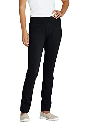 Lands' End Women s Starfish Slim Leg Pants Black Regular Medium
