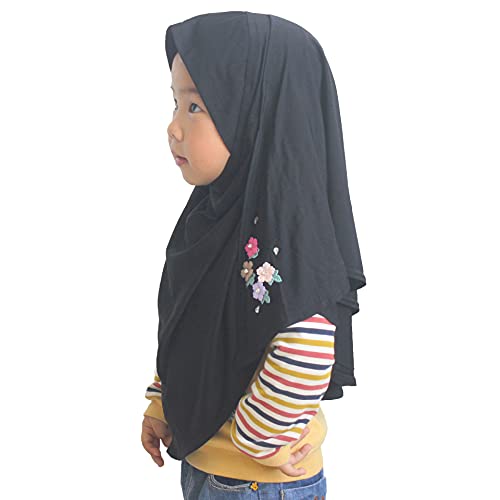 One piece Baby Kids Muslim Islamic Scarf Hijab for Little Girls Ready to Wear2